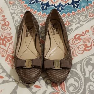 Salvatore Ferragamo Woven Leather Flats